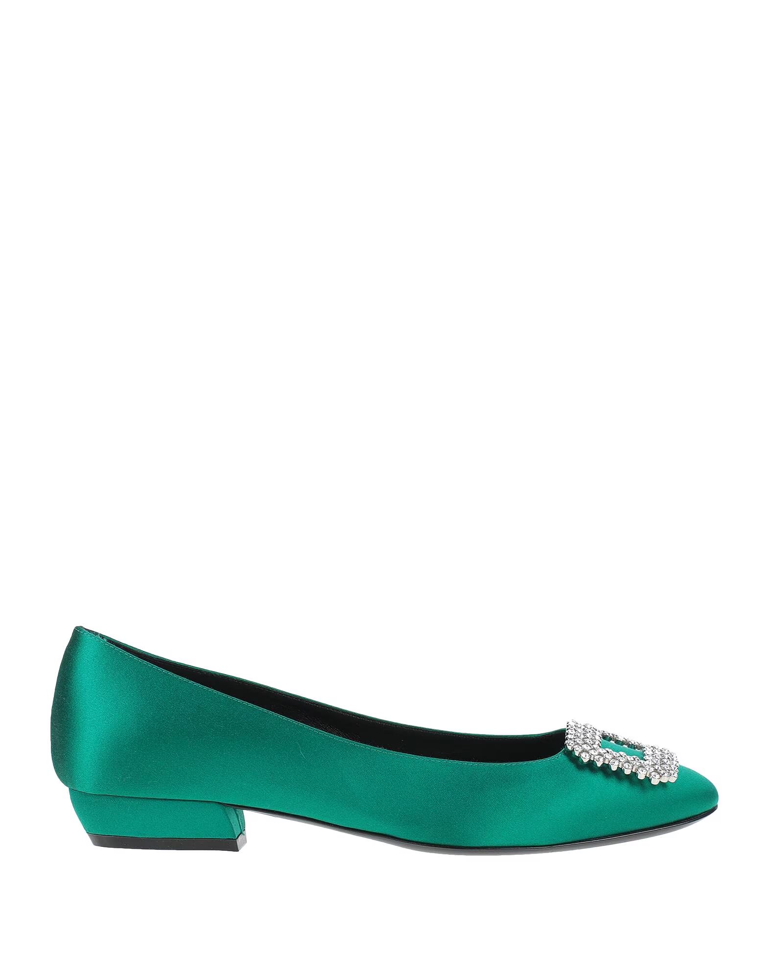 Балетки Roger Vivier, изумрудно-зеленый