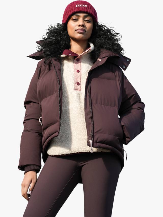 

Утепленное пальто-кокон ACAI, Chocolate Plum