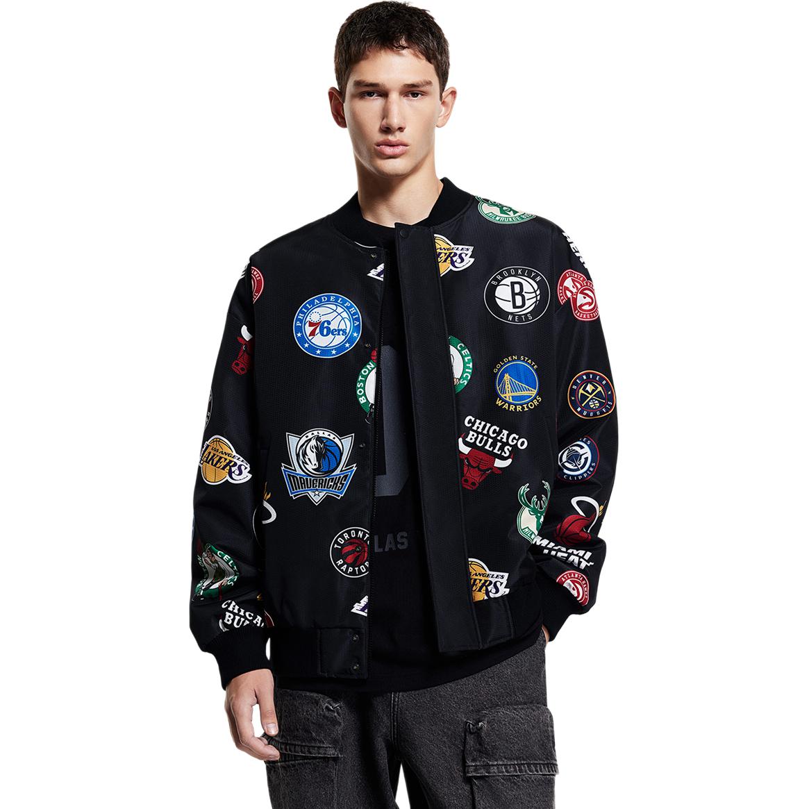 

JACK JONES· JACK & JONES X NBA Co brand Jacket Unisex JACK&JONES, Black Padded Jacket
