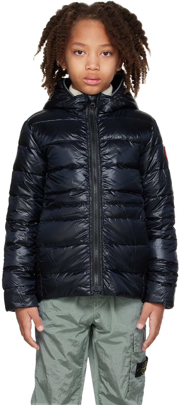 

Детский черный пуховик из кипариса Canada Goose Kids