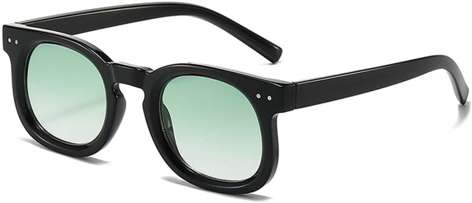 

Ретро маленькие квадратные солнцезащитные очки для женщин, модные прозрачные градиентные линзы UV400, мужские солнцезащитные очки с заклепками, трендовые панк-очки, голубые солнцезащитные очки SKFGNX, Black Green Gradient