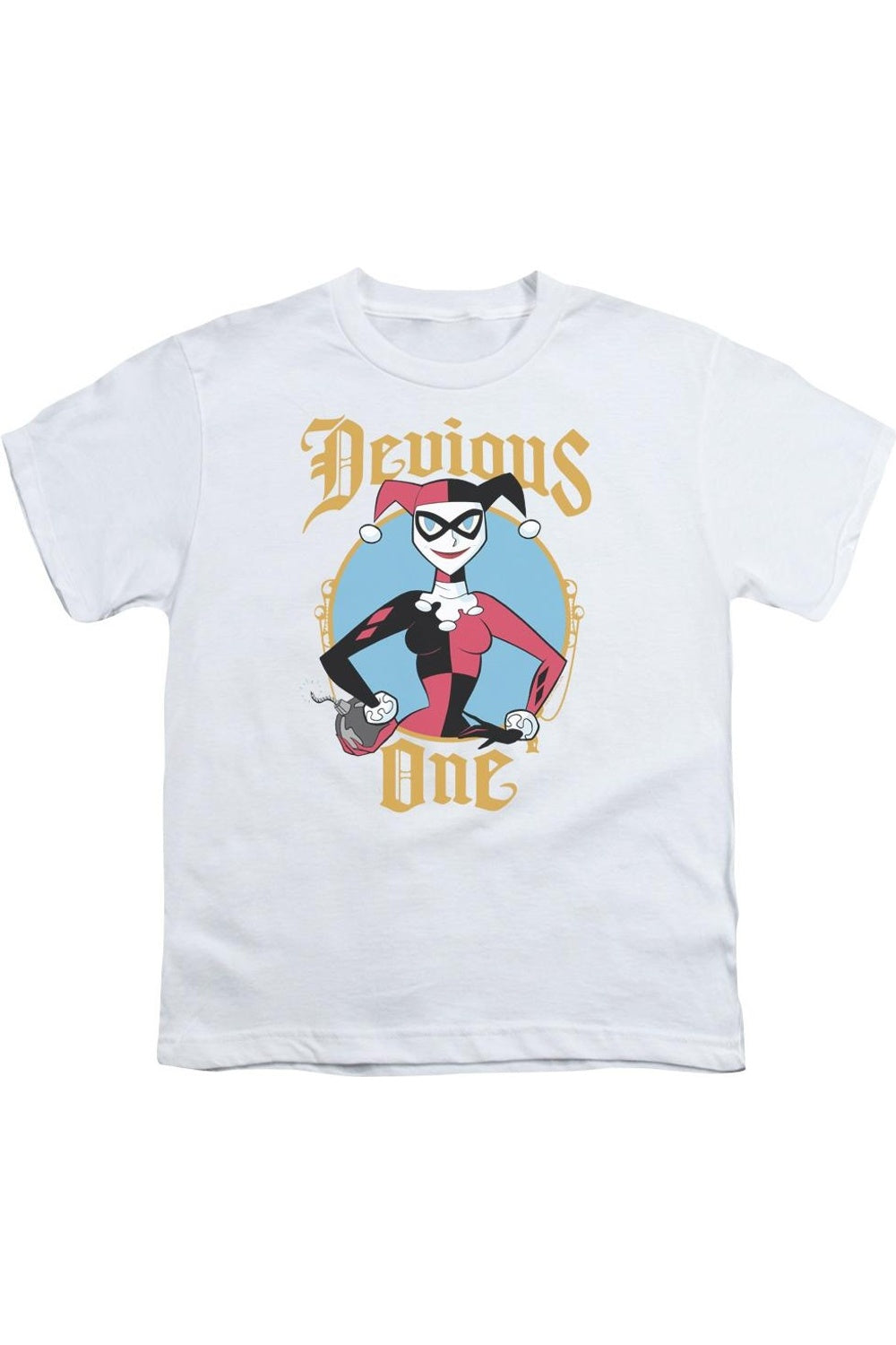 

Футболка с коротким рукавом Batman Devious One для детей Gildan, белый