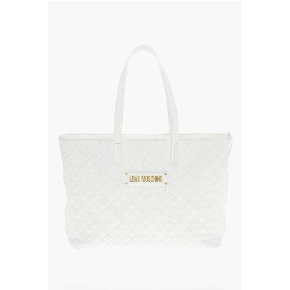 

Белая полиэтиленовая сумка-тоут Moschino, White