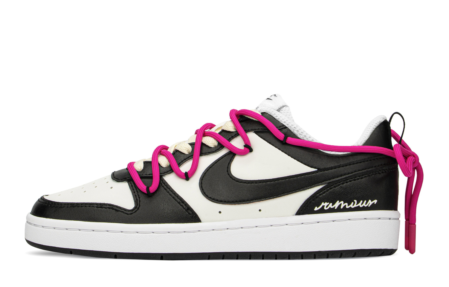 

Кроссовки Nike Court Borough Series Skateboard Shoes Women's Low-Top Black White