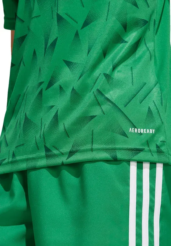 Футболка спортивная Adidas Performance, зелено-белая — фото 3