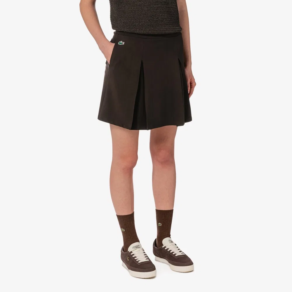 Юбка Lacoste из джерси, коричневая — фото 3
