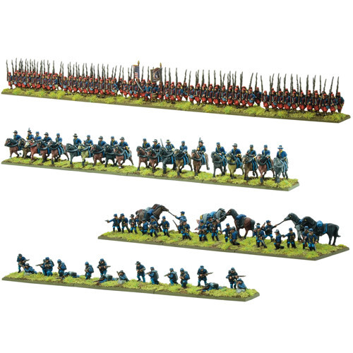 

Миниатюра Warlord Games Black Powder Epic Battles: ACW - Union Cavalry & Zouaves Brigade