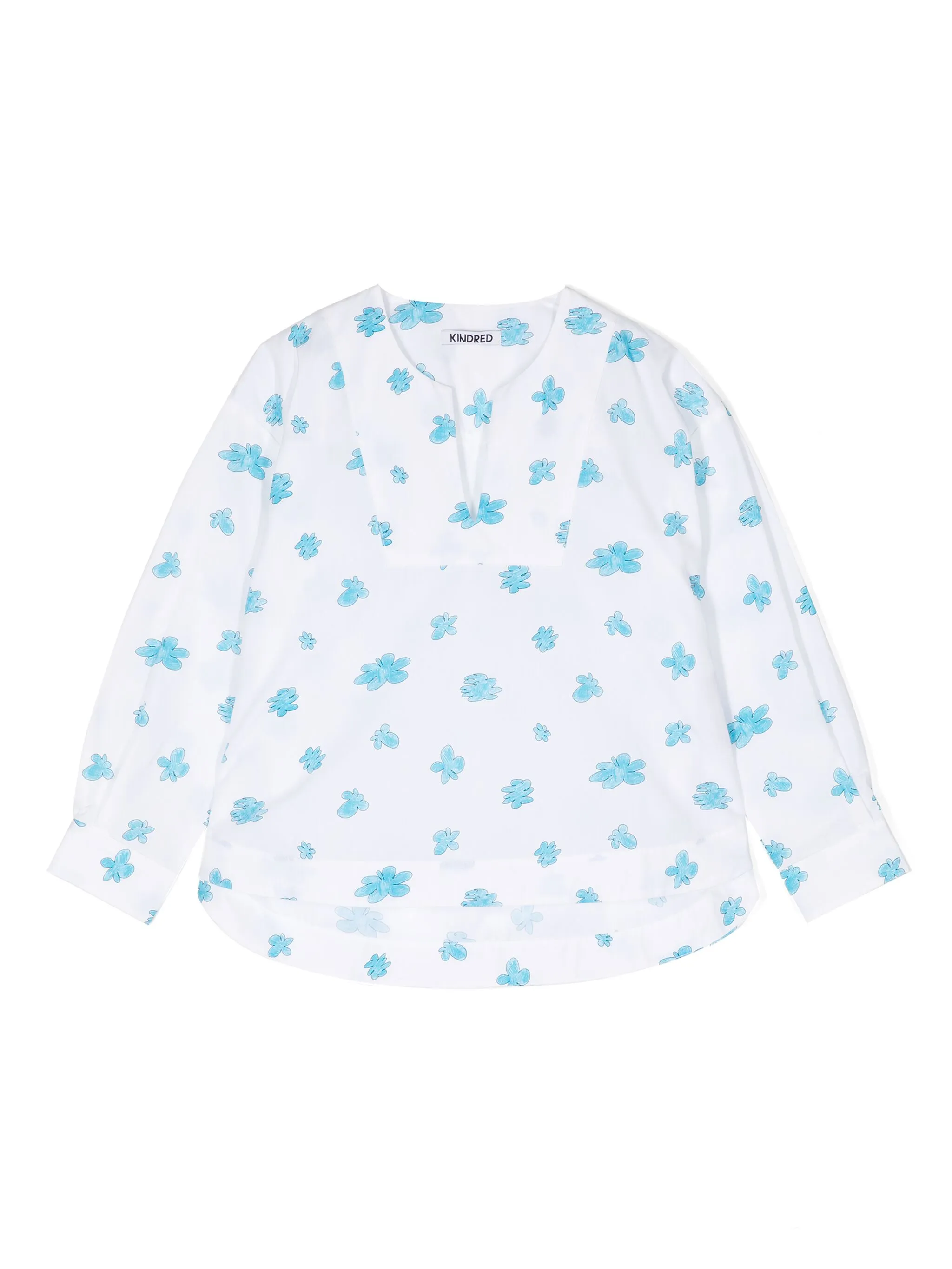 

Блузка с цветочным принтом Kindred, белый