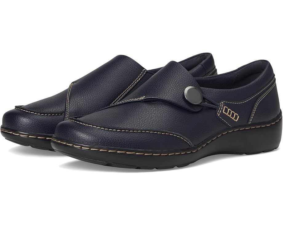 Лоферы Clarks Cora Teresa, цвет Navy Tumbled Leather