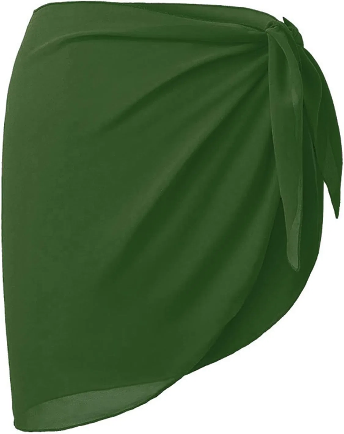 Женская пляжная накидка из шифона саронг, Army Green