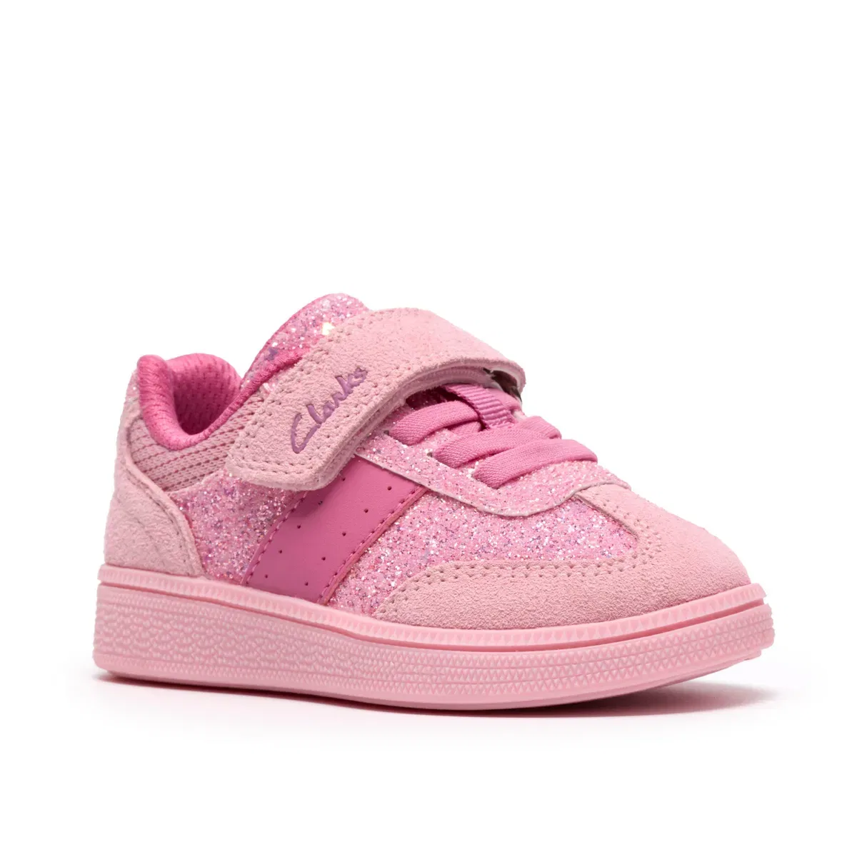 Детские кроссовки Cypressstep Clarks, Pink Sparkle — фото 4