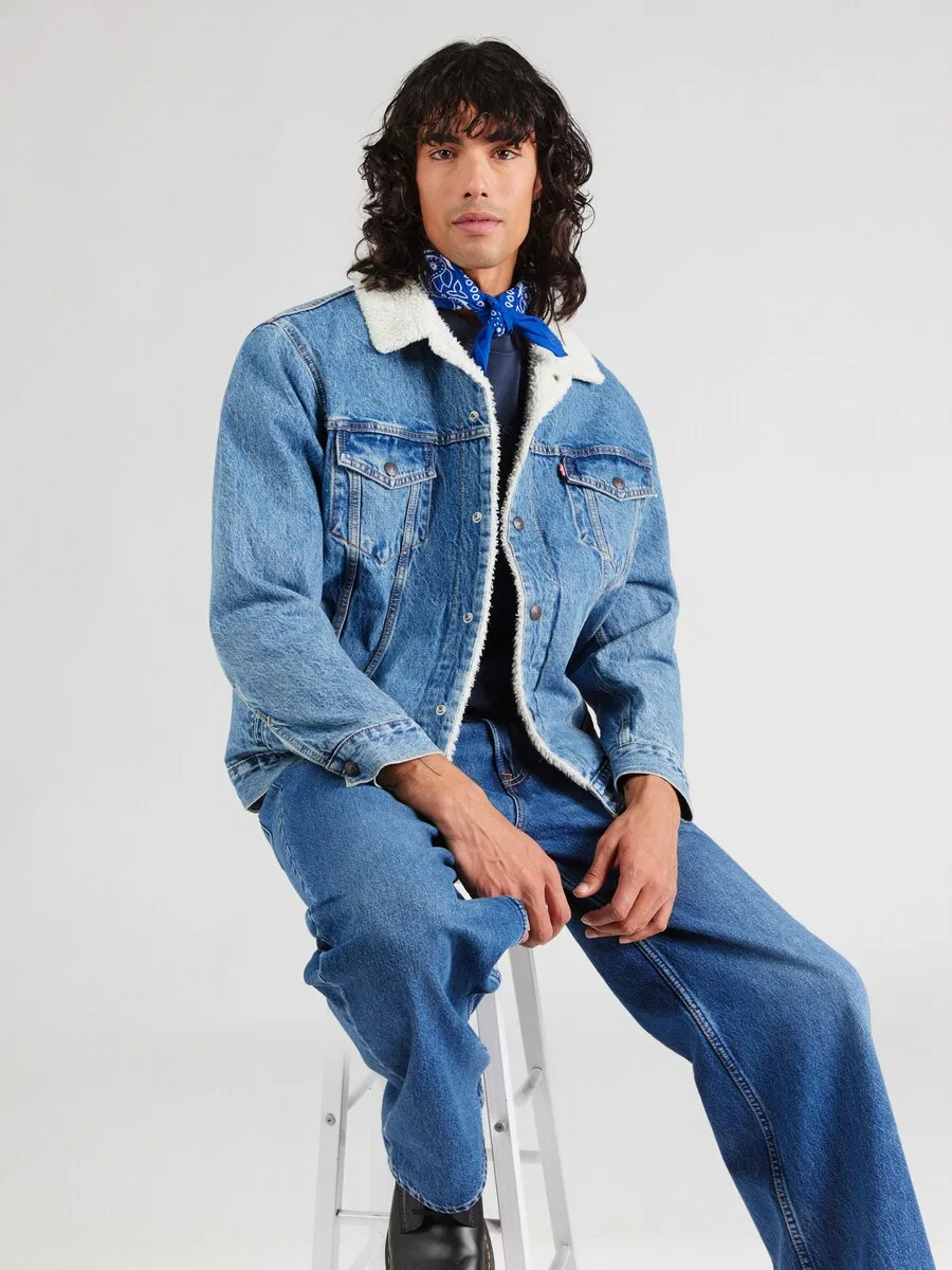 Куртка LEVI'S межсезонья, светло-голубая — фото 2