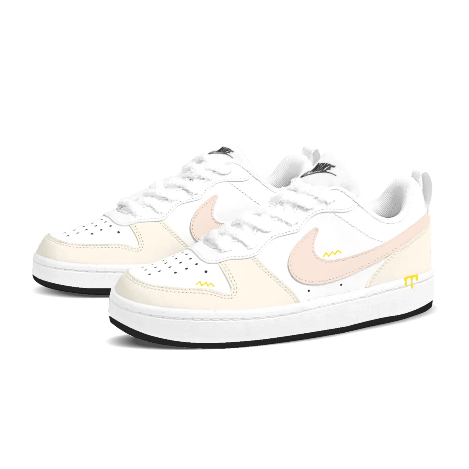 Детские кроссовки для скейтбординга с синтетической кожей Butter Egg Tart Nike, Butter Yellow — фото 3