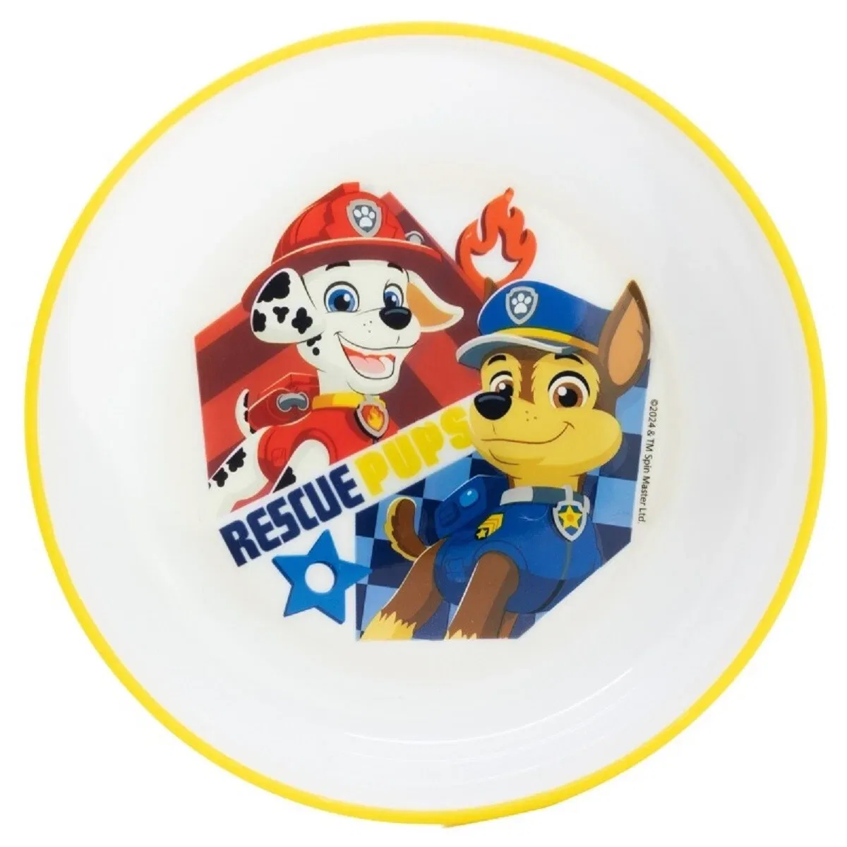 Детская тарелка микроволновая Paw Patrol, желтый — фото 2