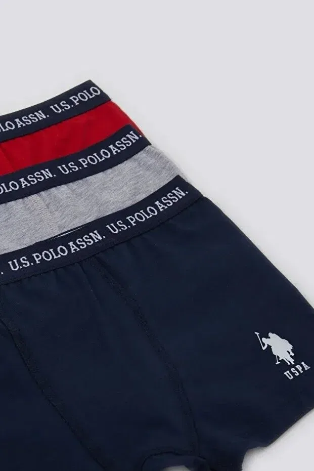 Детские боксеры для мальчиков с принтом U.S. Polo Assn., Navy Blue — фото 2