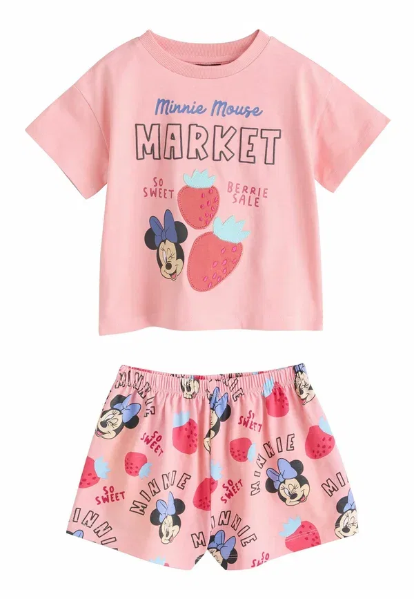 Комплект пижам с принтом Minnie Mouse Regular Fit Next, красный, синий, розовый — фото 2