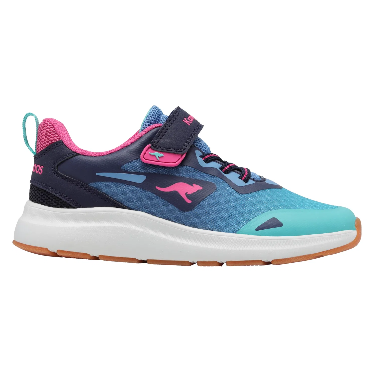 Детские спортивные кроссовки с не оставляющей следов подошвой KangaROOS, Navy/Pink
