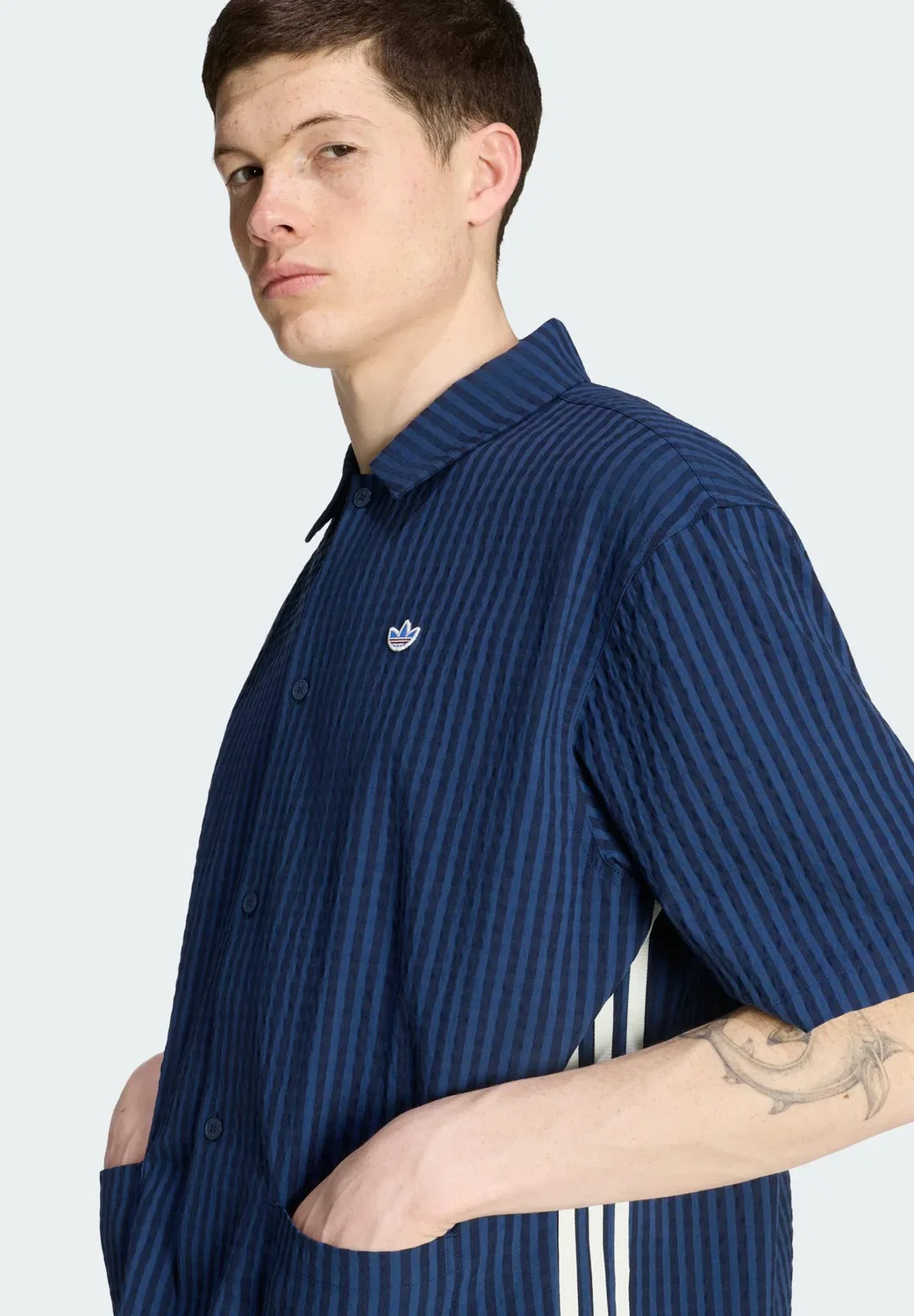 Рубашка курорта 2 - рубашка Adidas Originals, Night Indigo/Night Marine — фото 3