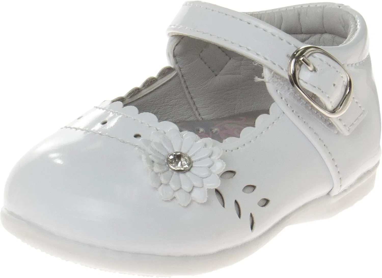 Детские туфли Мэри Джейн для девочек Josmo, White Patent
