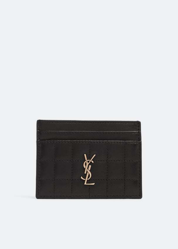 

Картхолдер SAINT LAURENT Cassandre card case, черный