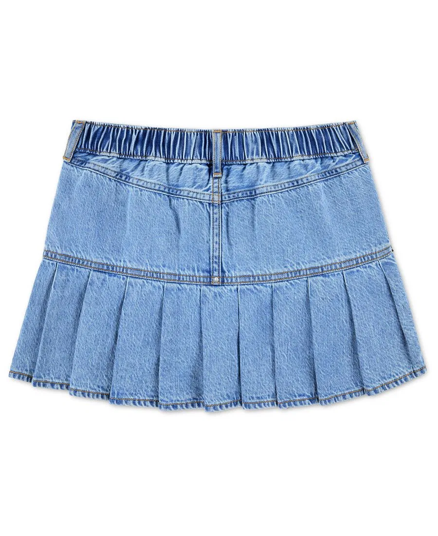 Юбка мини с заниженной талией Strawberry Heart abercrombie kids, Light Pastel Blue — фото 2