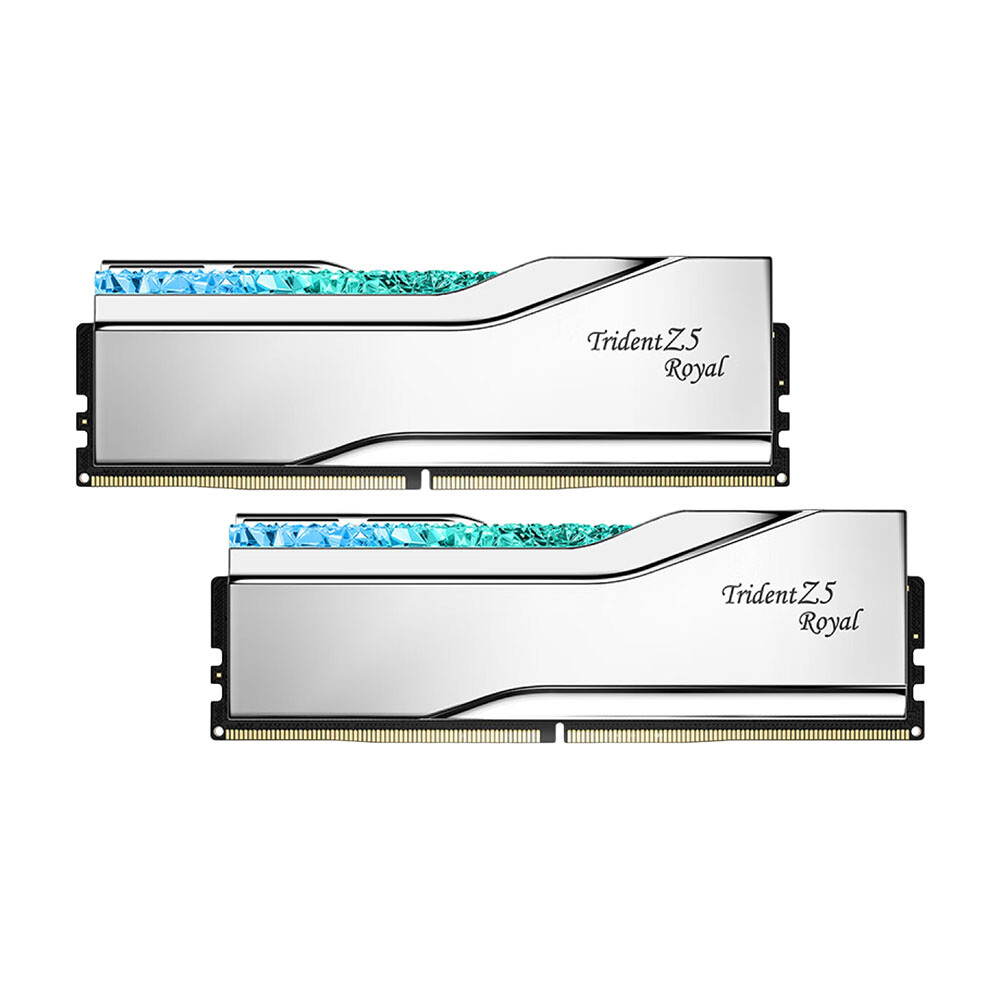 

Оперативная память G.Skill Trident Z5 Royal, 32 Гб (2х16), DDR5, 6800 МГц, F5-6800J3445G16GX2-TR5S, серебристый