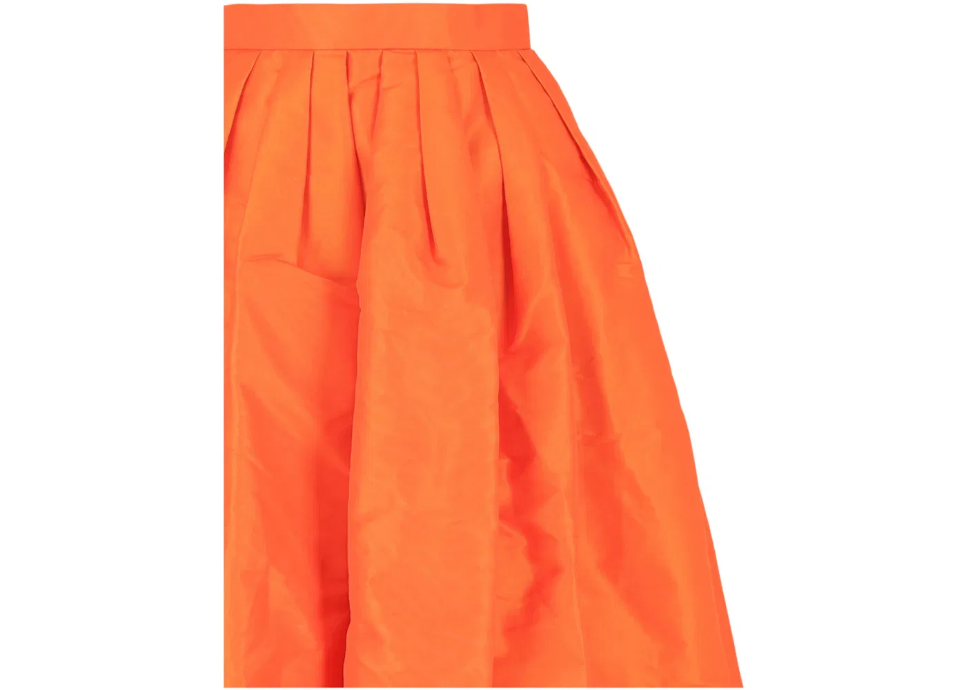 Женская плиссированная юбка-миди Alexander McQueen, Sunset Orange — фото 3