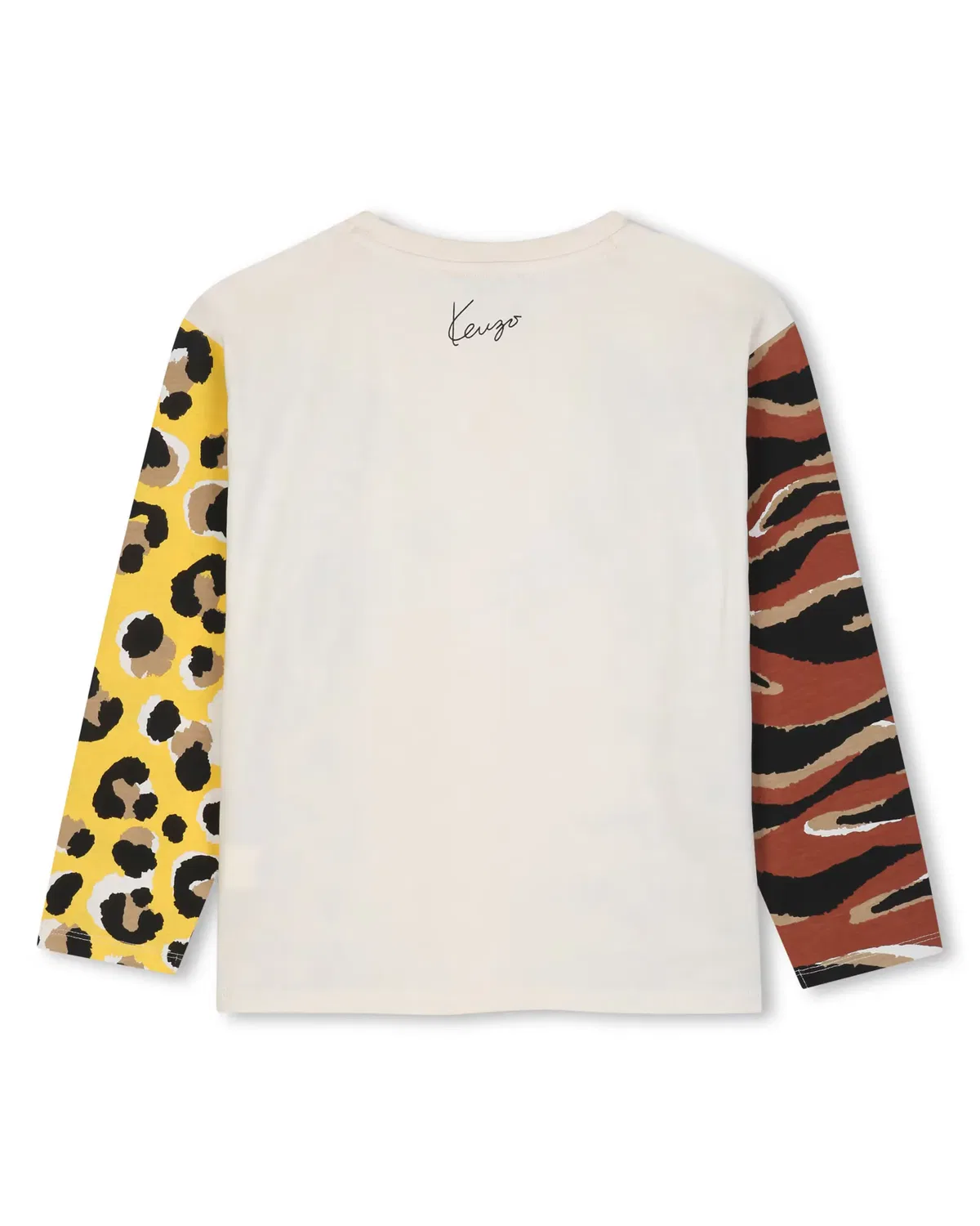 Детская футболка с длинным рукавом с принтом Kenzo Kids, Marrón Claro — фото 3