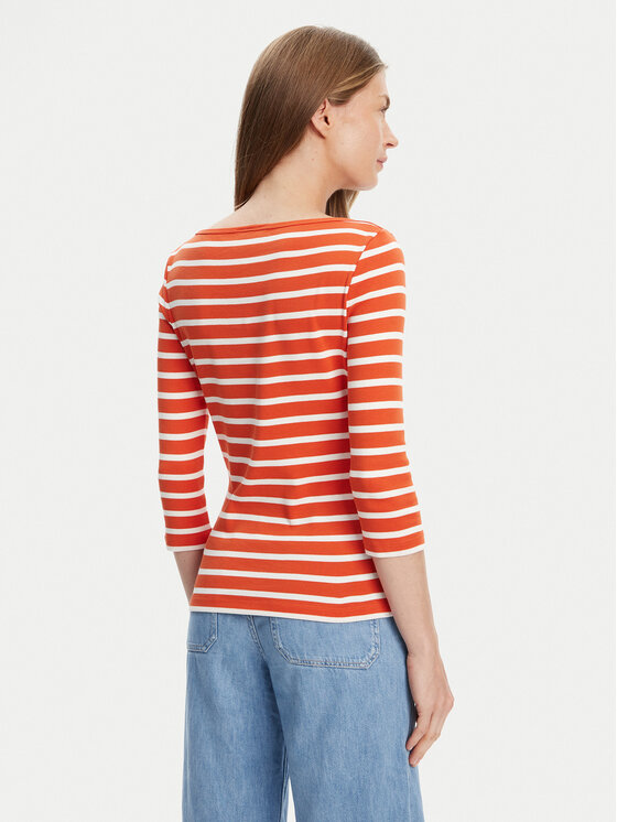 Облегающая блузка New Cody WW0WW40589 Tommy Hilfiger, оранжевый — фото 3