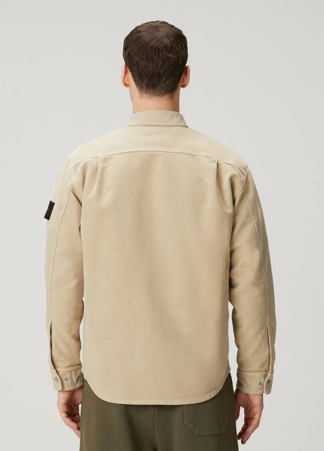 Спортивная рубашка Stone Island Comfort Fit, бежевый — фото 4