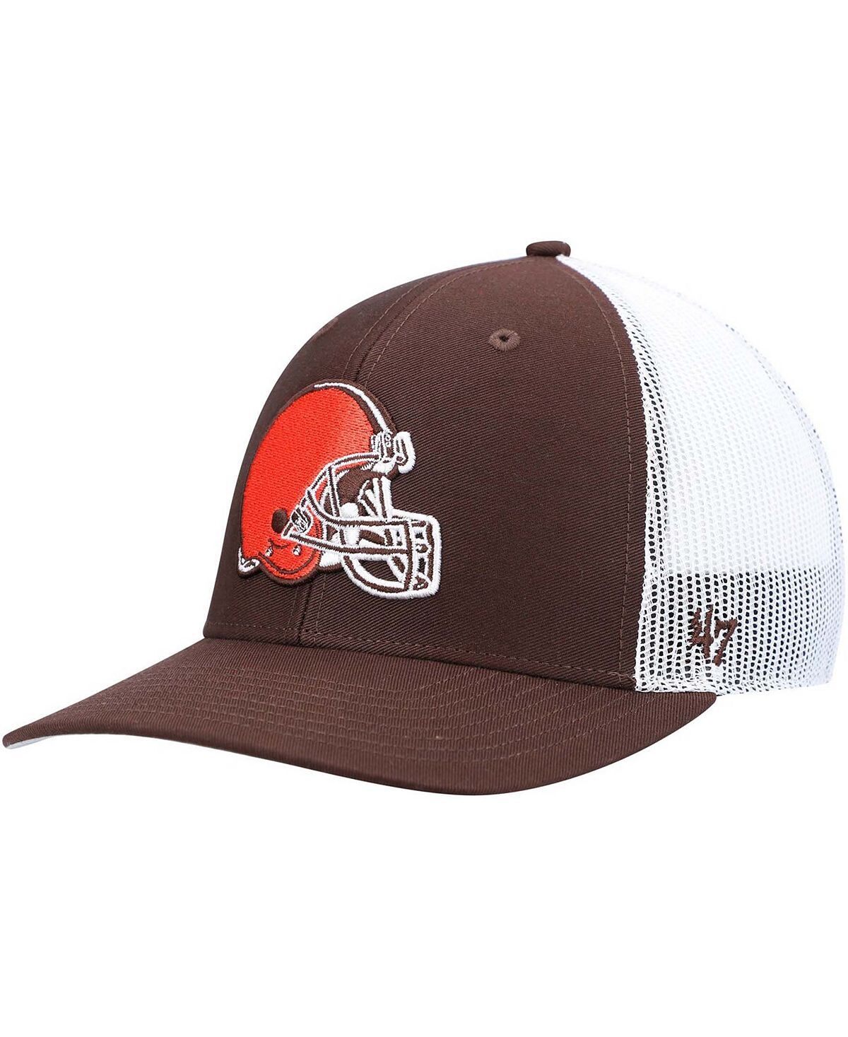 

Мужская коричнево-белая кепка Cleveland Browns Trucker Snapback '47 Brand