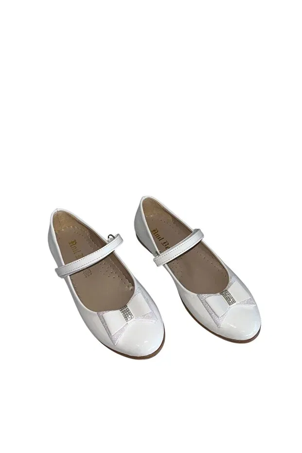 Детские балетки для девочек без каблука Anilkids, White