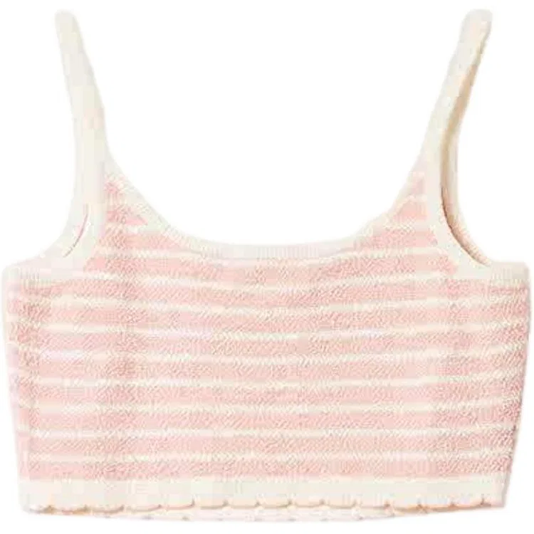 Женская майка на бретелях с высоким стилем MIU MIU, Pink — фото 3