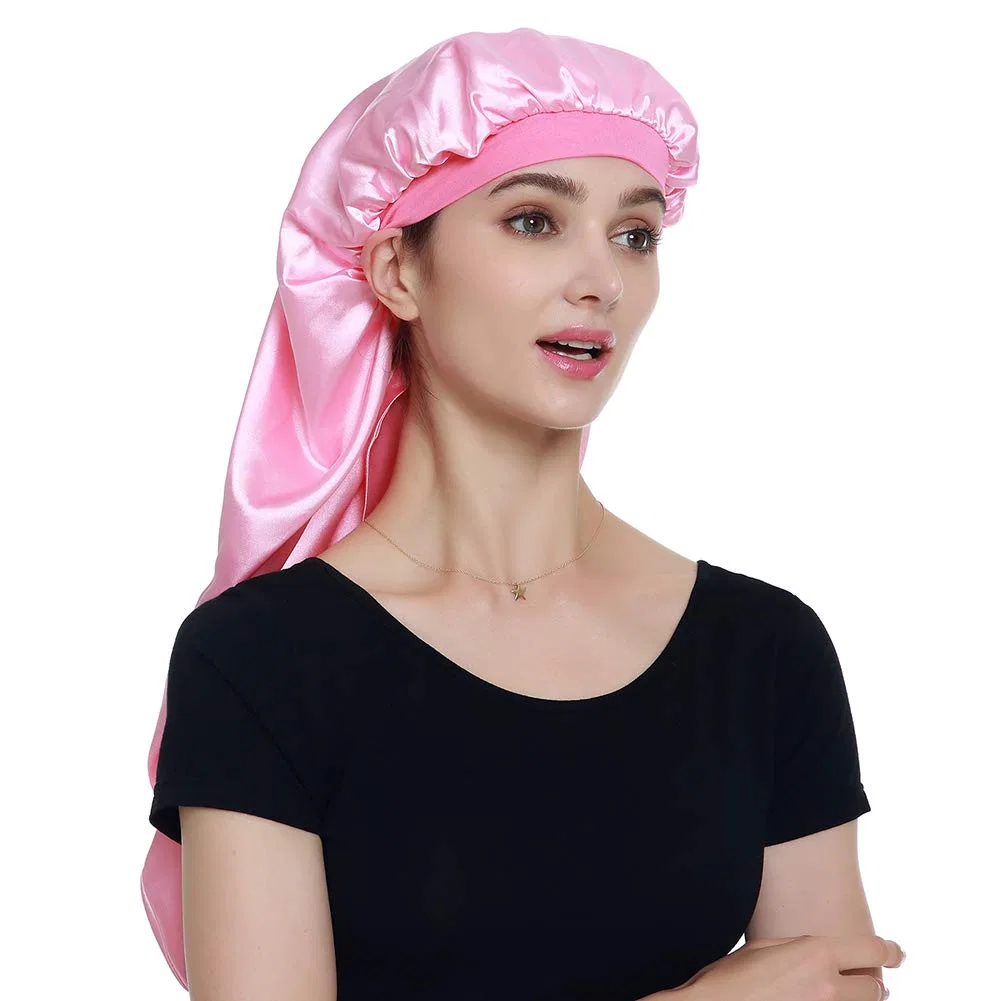 Шапочка для душа Satin Sleep Cap, XL, Alnorm, Rose — фото 2