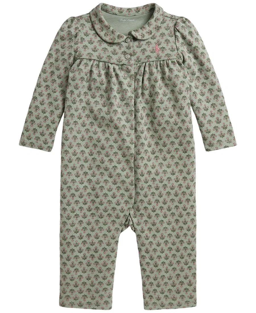 Детский комбинезон с цветочным принтом, с длинным рукавом Polo Ralph Lauren, Rosemund Garden
