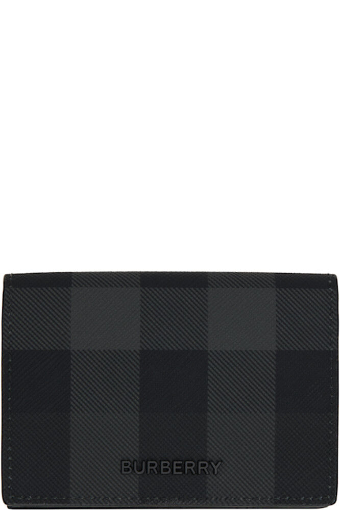 

Складной держатель для карт в черную клетку Burberry