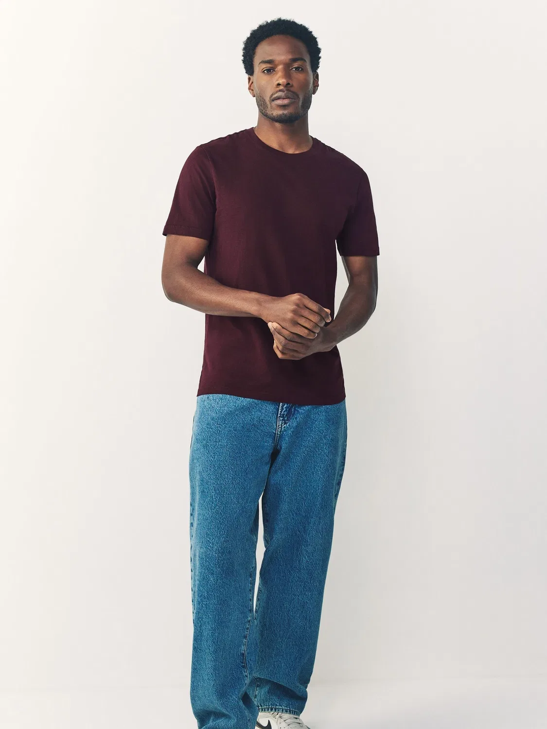 Футболка с круглым вырезом, Slim Fit, Essential Next, Purple Fig — фото 2