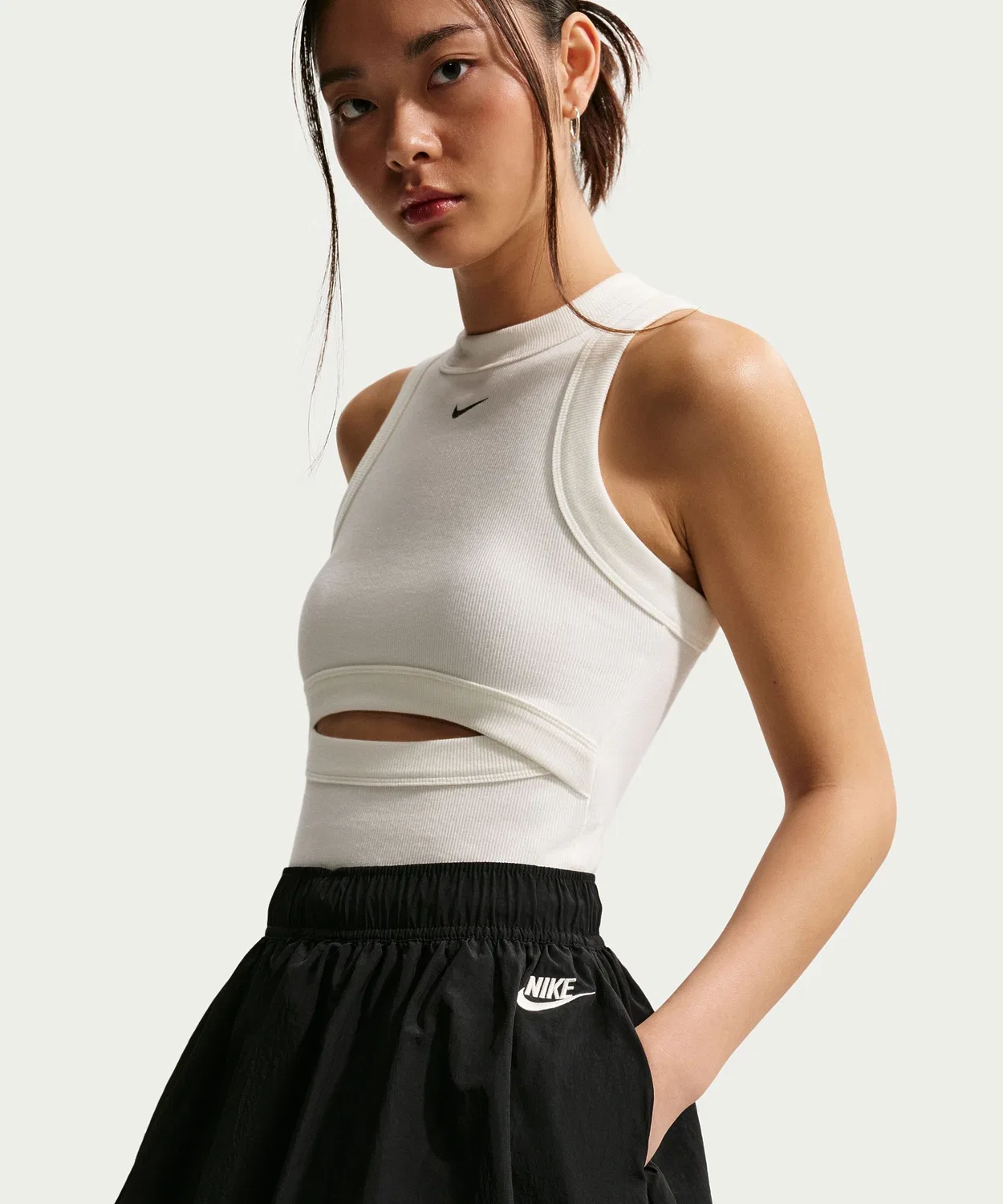 Женская юбка-пузырь с принтом Nike IQ0062, Black