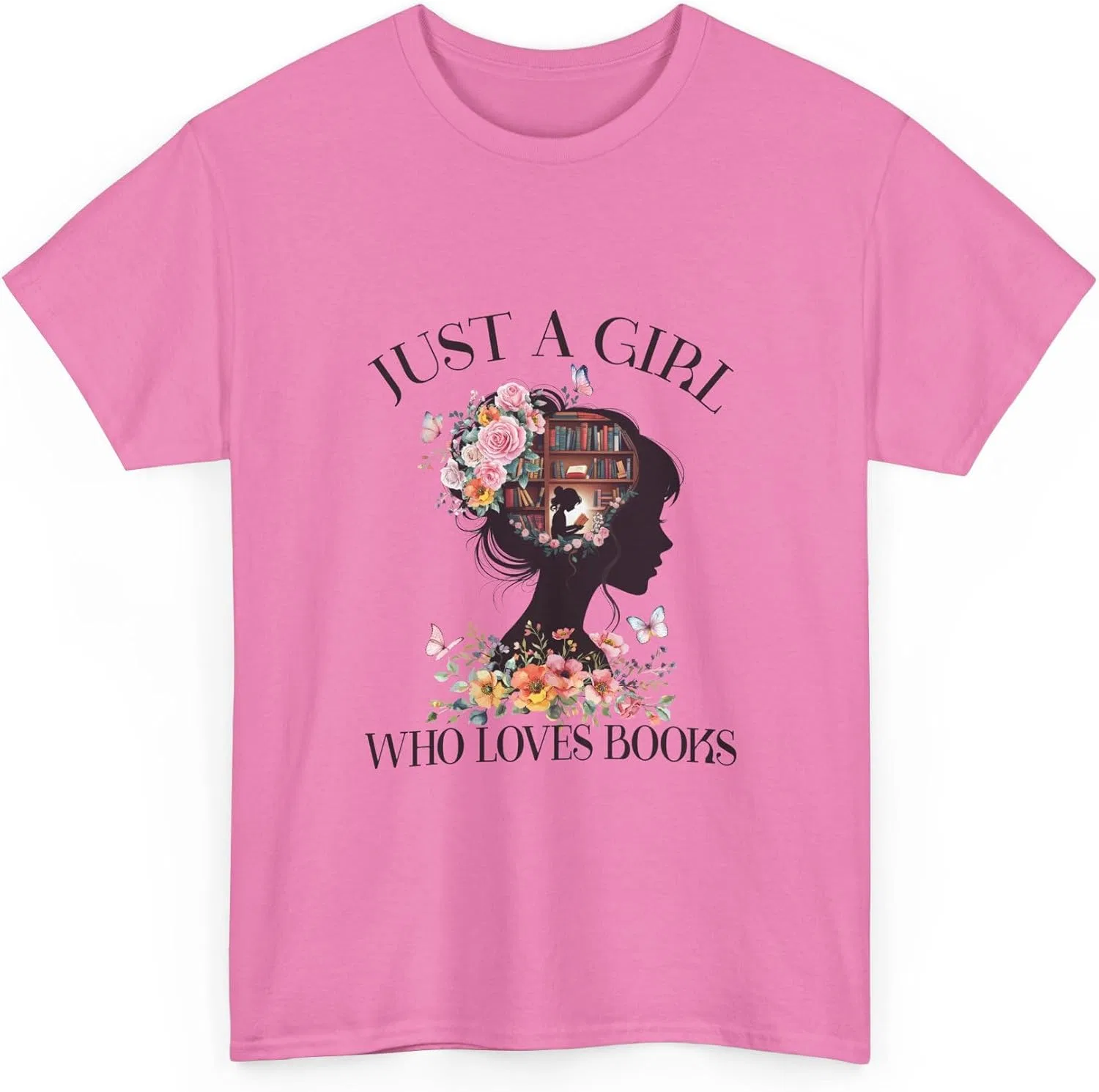 Мужская футболка с принтом Book Lover Unisex Tee, Azalea — фото 3