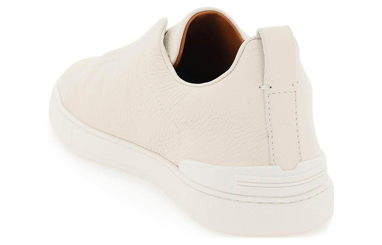 Zegna Кроссовки Low-top из зернистой кожи Ermenegildo Zegna, original shoe box included — фото 4