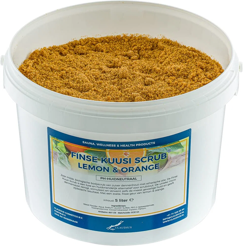 Скраб для тела Finse Kuusi Lemon & Orange, 5 л, Claudius
