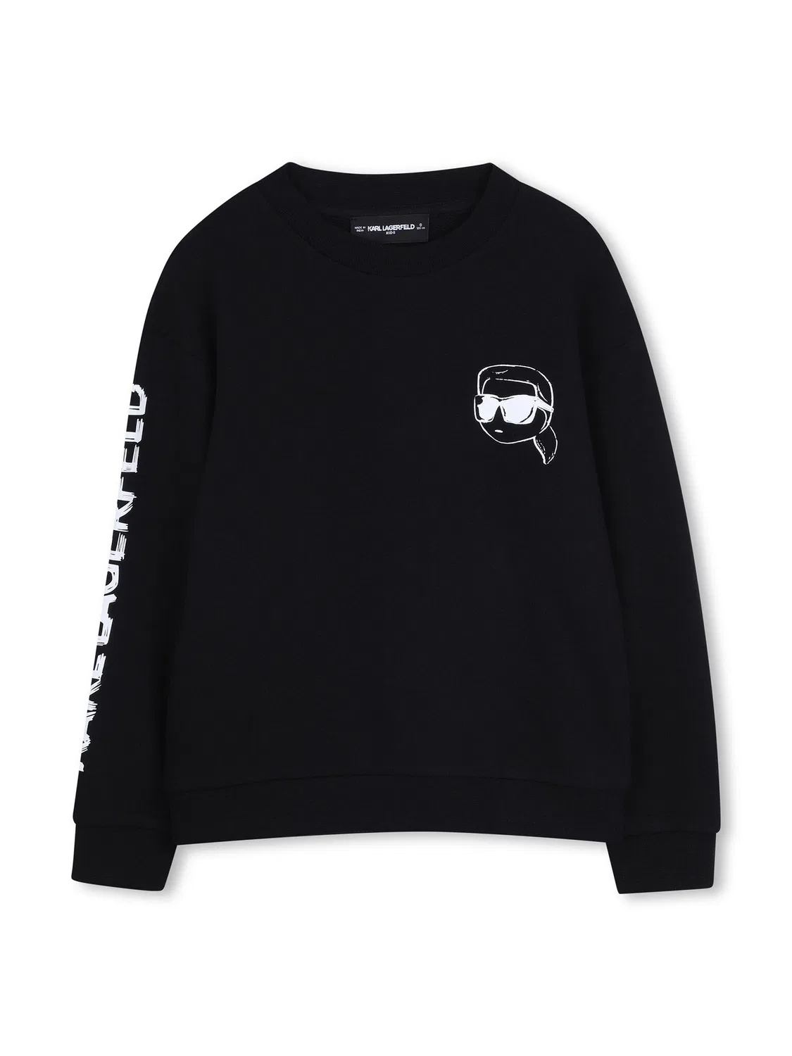 Толстовка стандартного кроя для мальчика Karl Lagerfeld Kids, черный