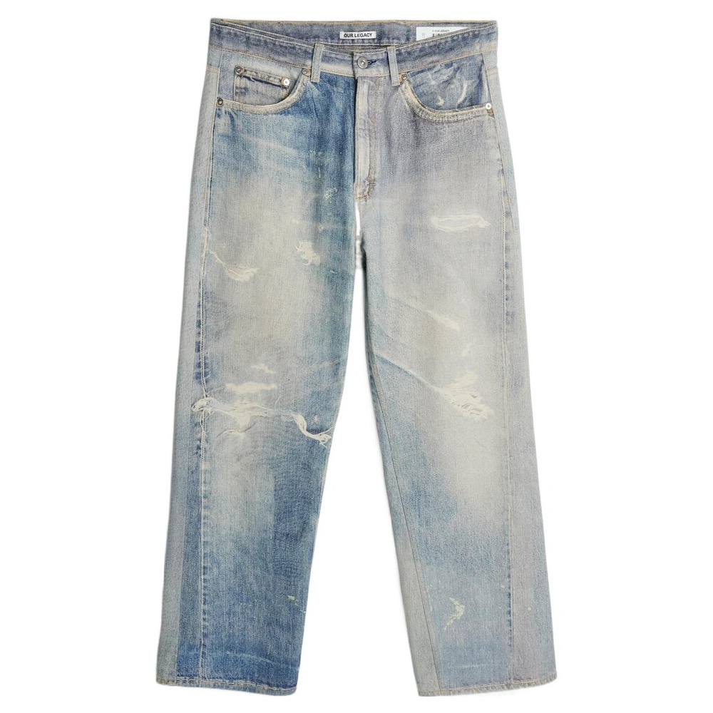 

Джинсы Our Legacy Digital Print Distressed Effect, светло-синий