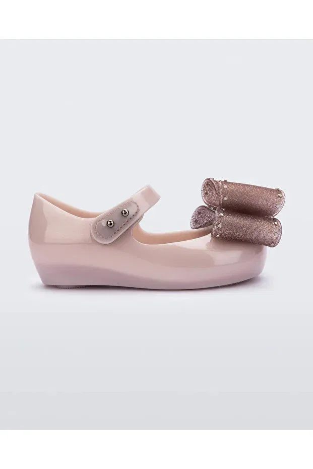 Детские балетки для девочек с бантом Ultragirl classic bow bb girls ballet flats Mini Melissa, Pink — фото 2