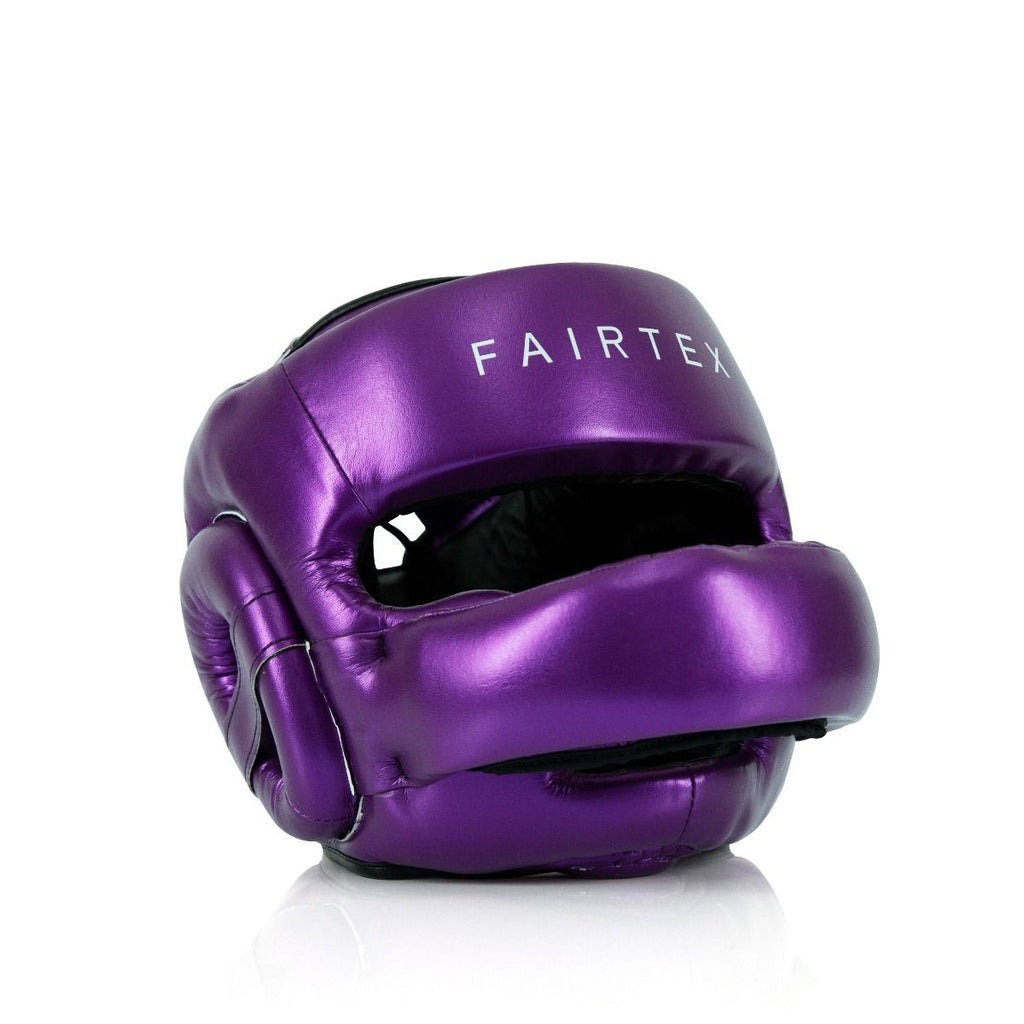 

Защитный шлем Fairtex Pro Sparring, размер XL, фиолетовый металлик