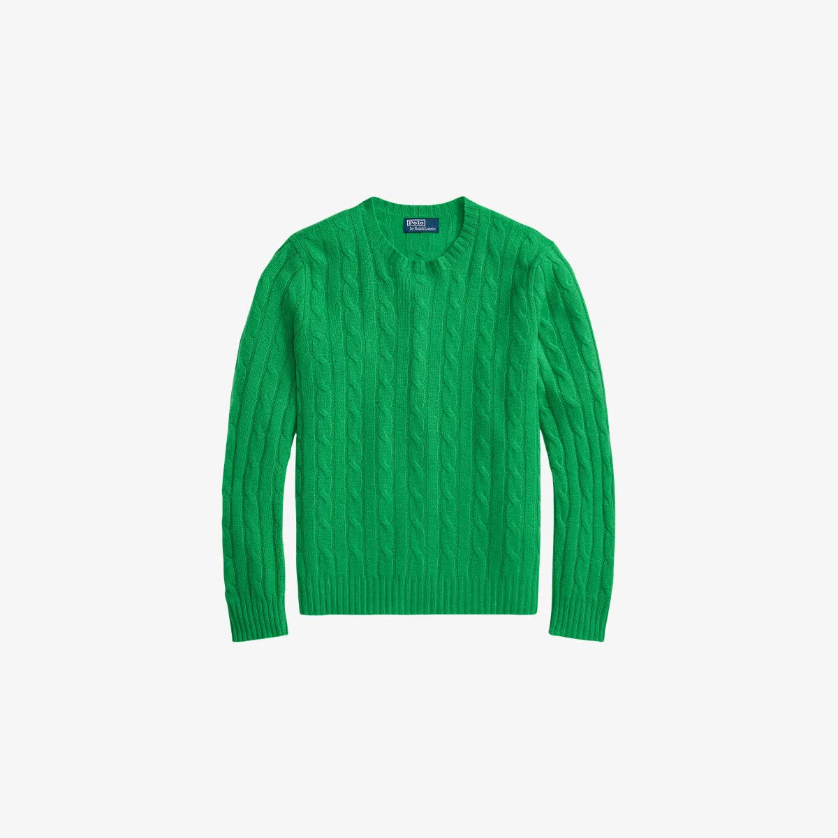 Кашемировый джемпер крупной вязки стандартного кроя Polo Ralph Lauren, зеленый