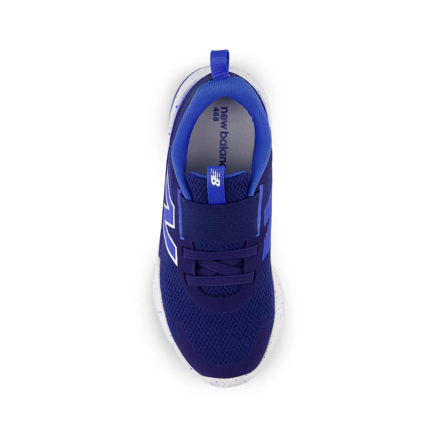 Детские кроссовки без шнуровки с сетчатым верхом 468 Slip On New Balance, Blue Oyster With Bluebird And White — фото 4