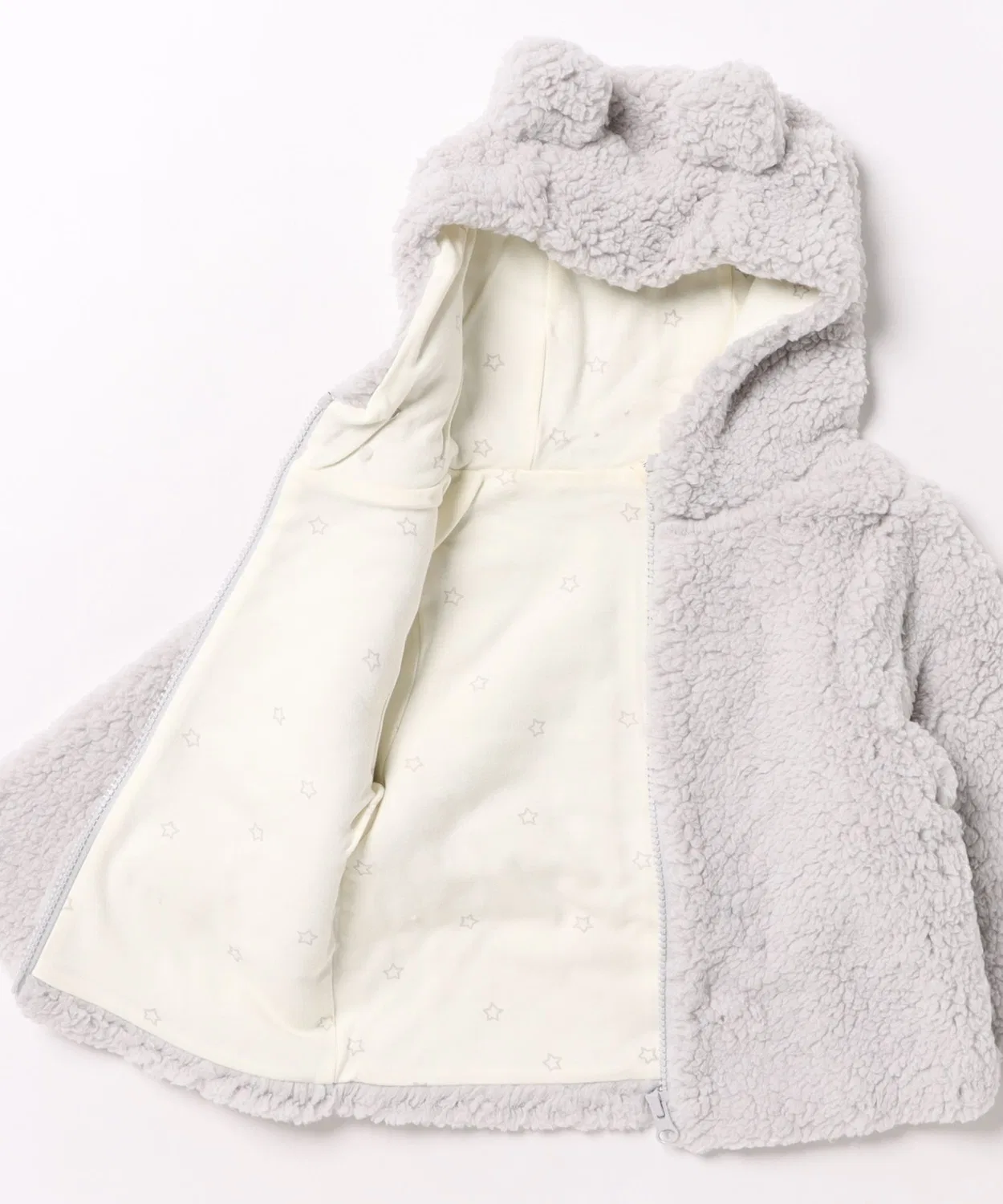 Детская куртка-бомбер с капюшоном и молнией Bear Jacket B.I.D., Pink — фото 3