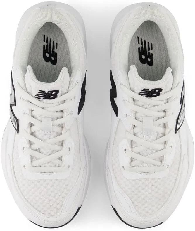 Детские кроссовки для девочек 696v7 New Balance, Nb White/Black — фото 4