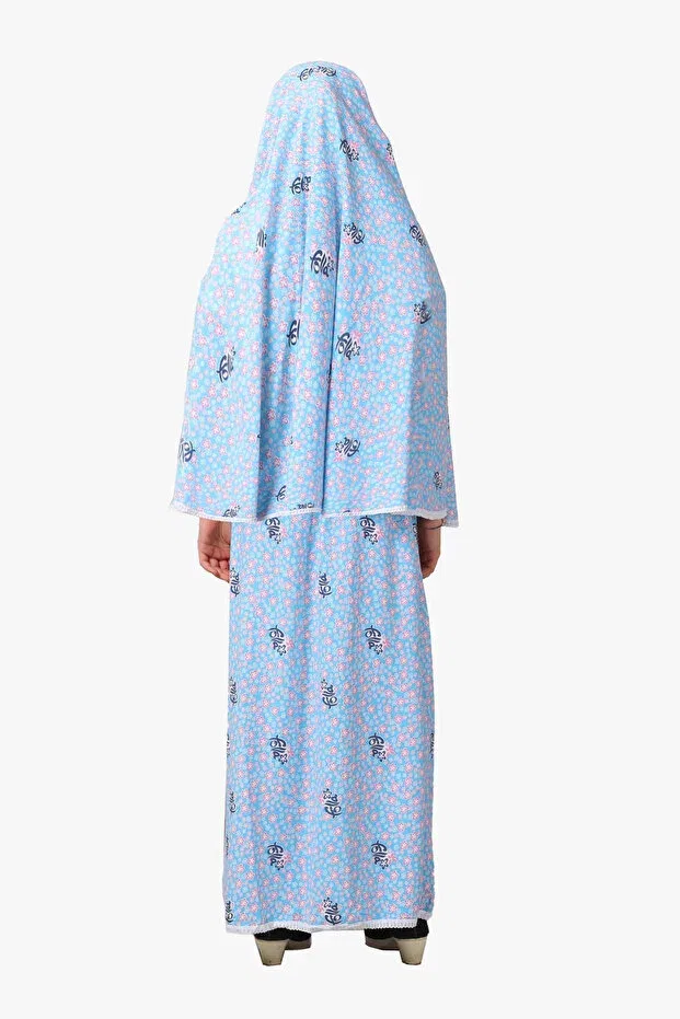 Детское платье для девочек хлопковое Child Prayer Dress Dakka Kadima, Blue — фото 2